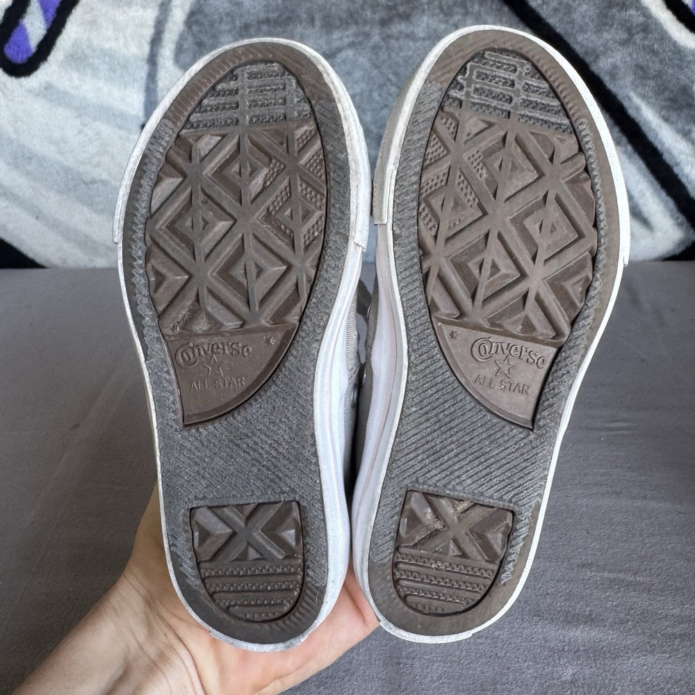 Size 11c - Converse Chuck Taylor All Star Kids Sneakers Gray 660908F - Picture 6 of 8